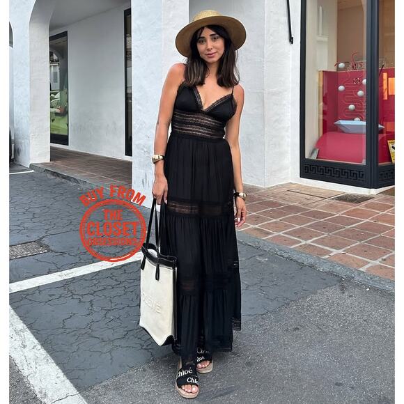 RARE!!! MANGO BLOGGER FAVE!!! A-Line Maxi Dress NWT - Picture 2 of 16